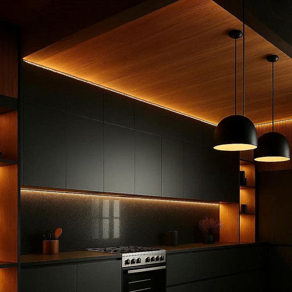 Luxury Modern Kitchen – MDF 18 mm with Wood Accents thumbnail