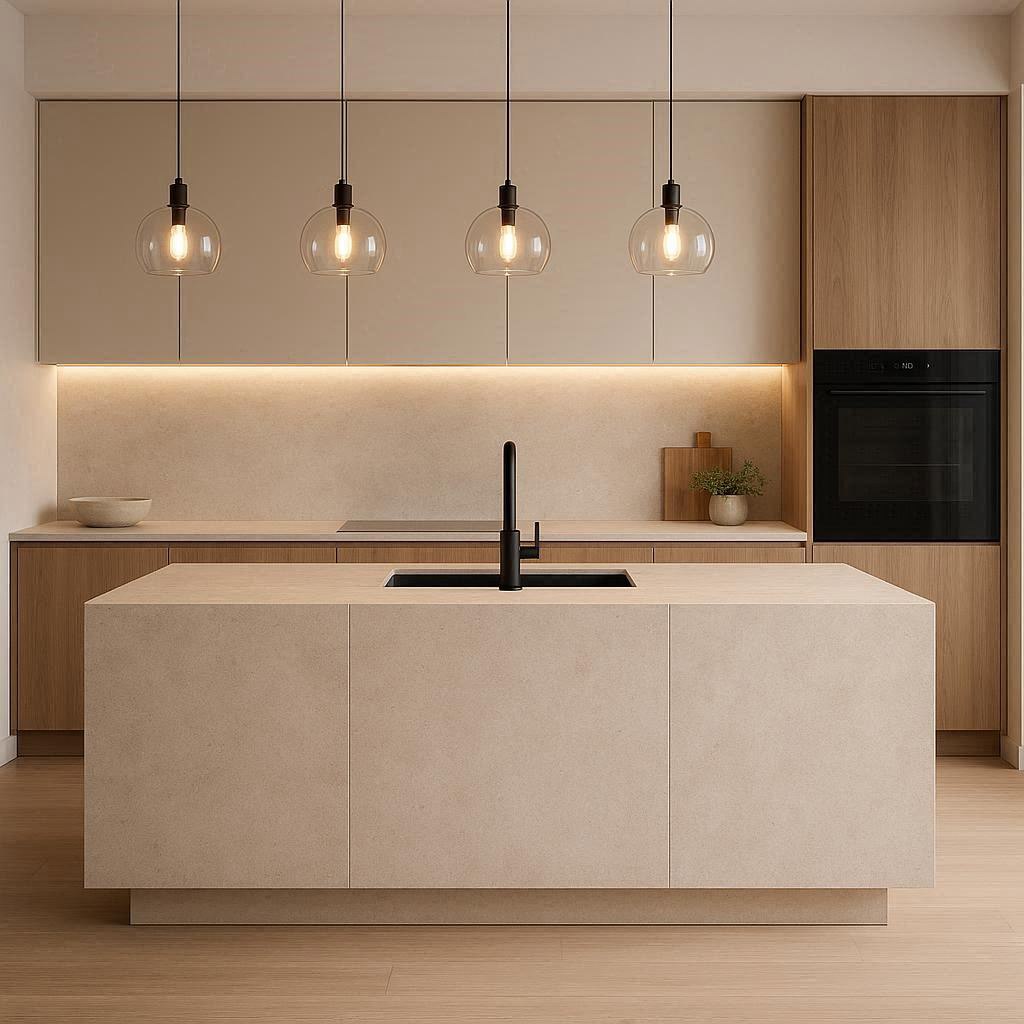 Modern Kitchen with Natural Touch